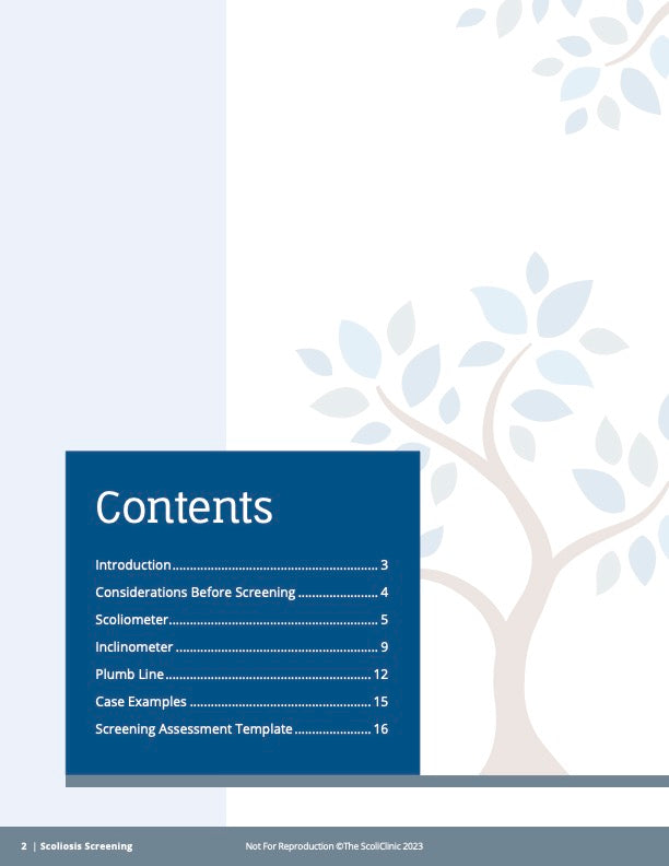 E-Manual: Scoliosis Screening & Assessment